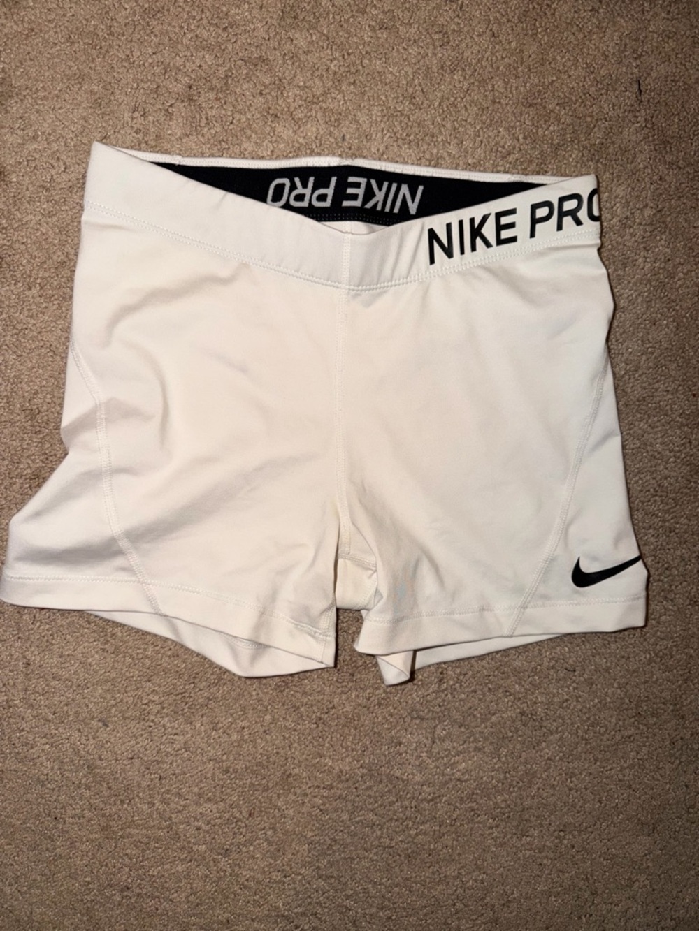 Nike White Women’s Pro Compression Training Shorts
